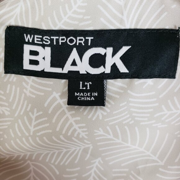 NWT Westport Black Summer Linen Blend Blouson Jacket in Stone size L Tall Casual - Picture 5 of 12